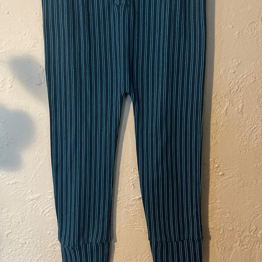 Kate Quinn Blue Stripped Romper
